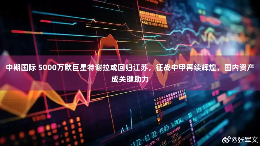 中期国际 5000万欧巨星特谢拉或回归江苏，征战中甲再续辉煌，国内资产成关键助力